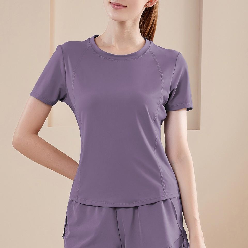 Women's High-Waist Quick-Dry Yoga Running Shorts - Slim Fit, Breathable, Fake Two-Piece, Three-Quarter Length, Loose Fit.