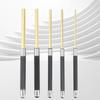 5 Pieces Steel Pin Punch Set with Storage Pouch Flat-Ended