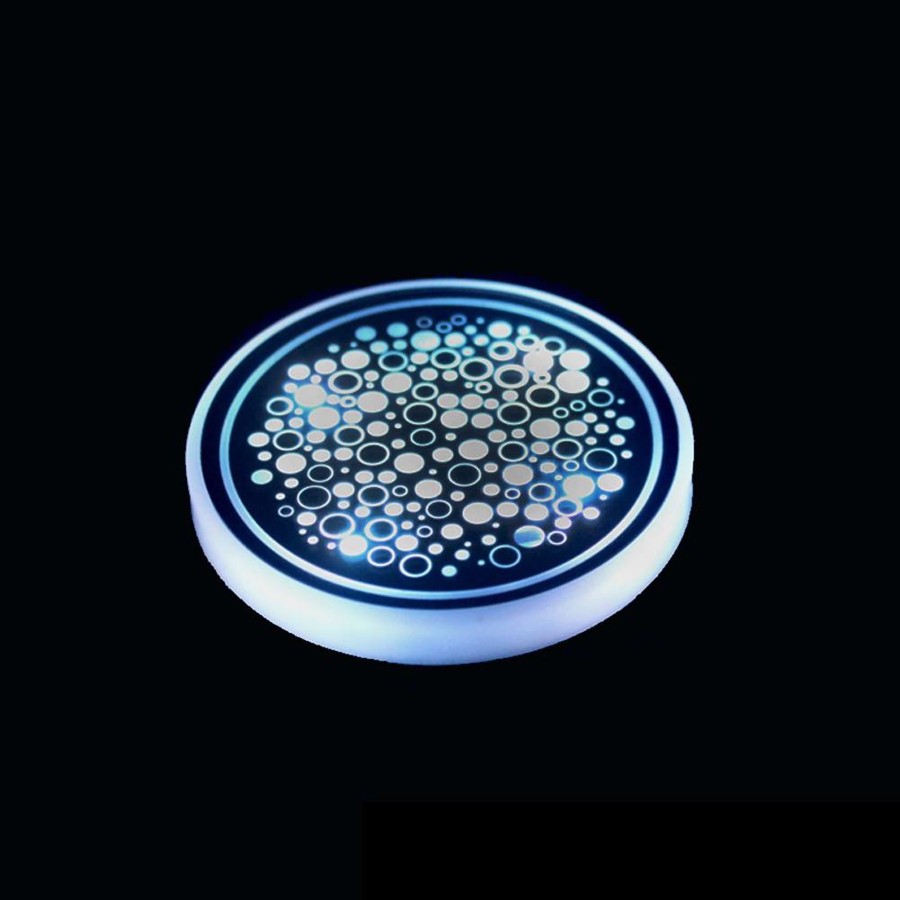Acrylic Material LED Cup Holder Lights Rechargeable Car Lights