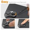 NORTHJO 2Pcs For iPhone 17 Camera Lens Protector Black Circles 3D Full Coverage Clear Tempered Glass Lens Film