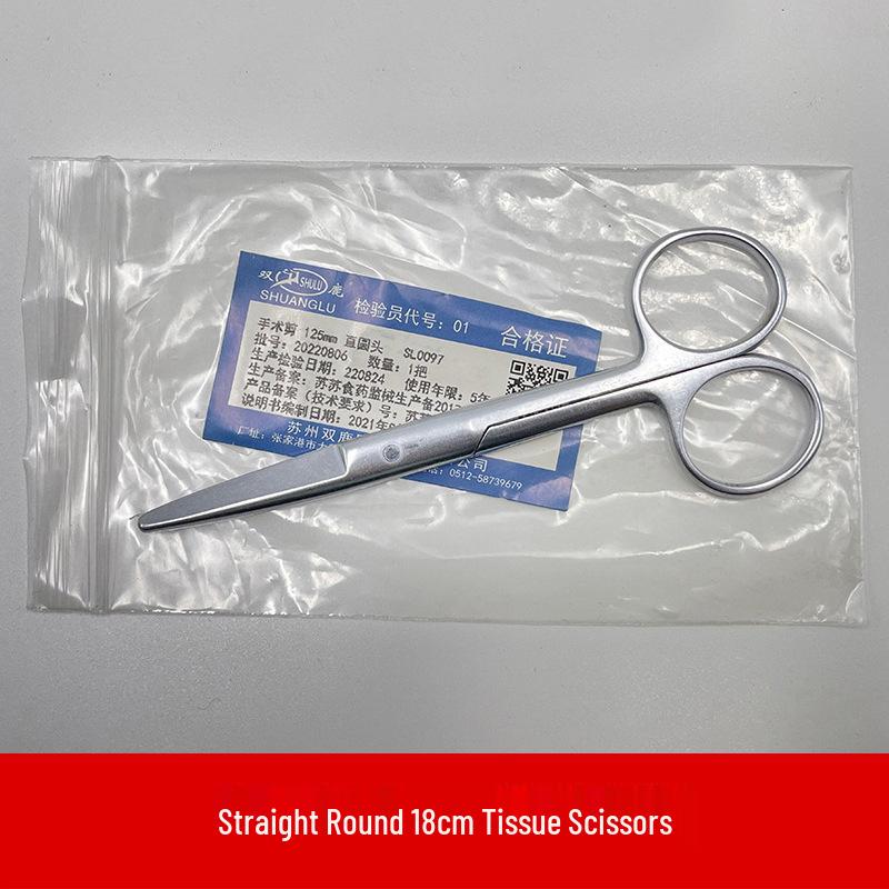 Surgical & Grooming Scissors Set: Stainless Steel, Curved & Straight Tips for Nursing, Gauze, Dissection, Pet Care