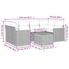 VidaXL Garden Lounge Set with Cushions 7 Pcs, Patio Sofas, Patio Furniture Set, Outdoor Furniture, Beige 3258202