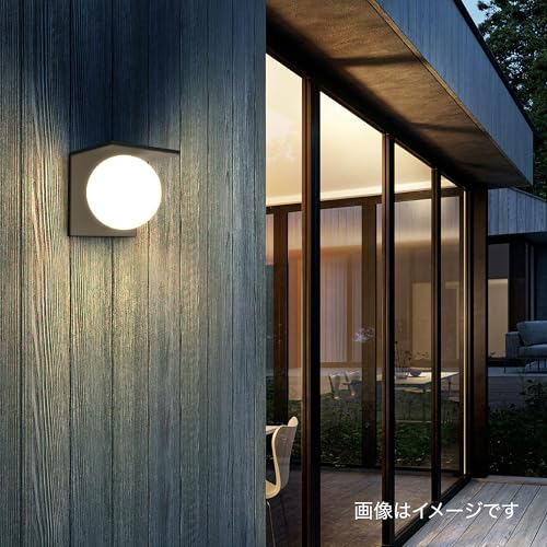 Takasho ExLights Solar Wall Light META Dark Gray, Outdoor Security Sensor Light, Bright, Long-Lasting Light for Entryways, ABS Resin and Polyethylene,