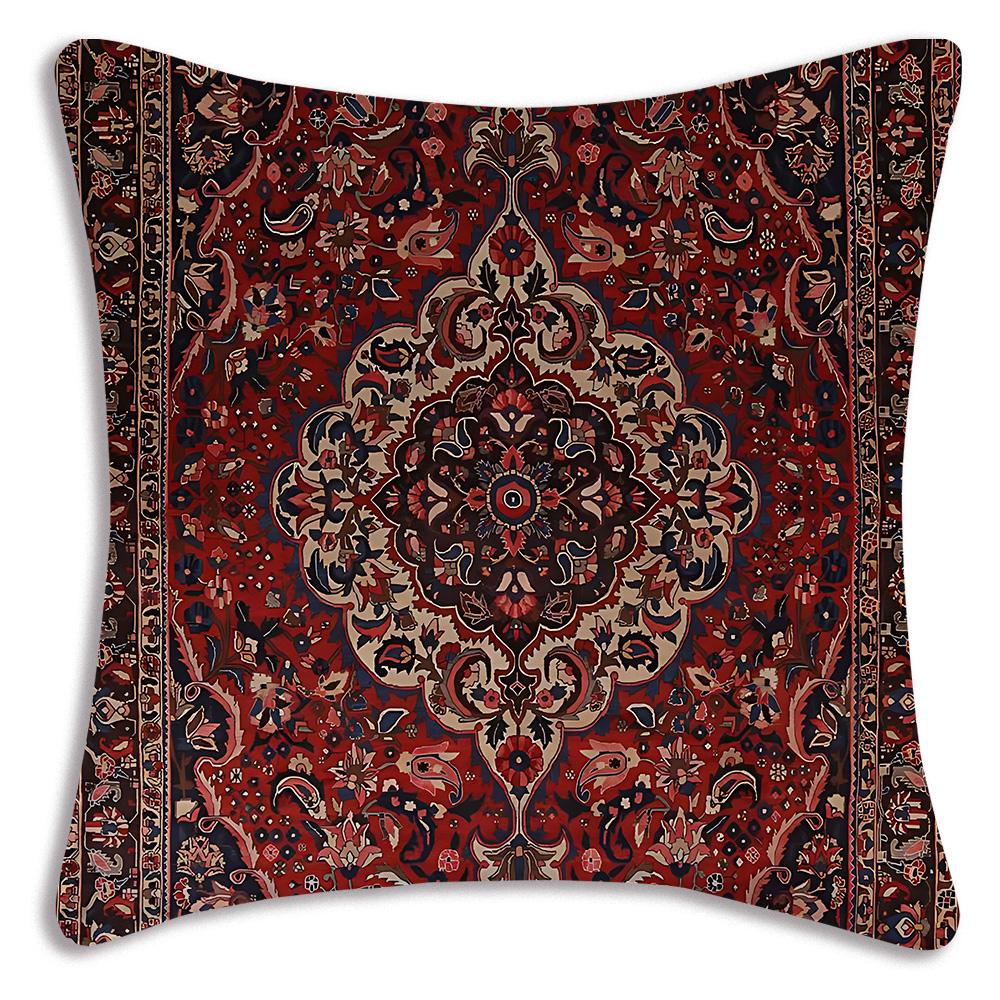 Luxury Persians R-Rug Illow Covers Cartoon Sofa Decorative Home Double-sided Printing Short Plush Cute Cushion Cover