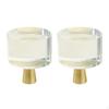 2Pc Crystal Cabinet Hardware Knob Pull Kitchen Cupboard Dresser Door