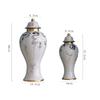 Gold-plated Ink Ceramic Jar Large Sealed Storage Arrangement Vase Porcelain Art Decor