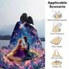 1pc Rapunzel Printing Blanket - Soft, All-Season Throw for Office Blanket,  | Personalized Gift with Adorable Cartoon Design