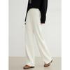 ELLE Women's Fleece-Lined Drawstring Knit Wide-Leg Pants