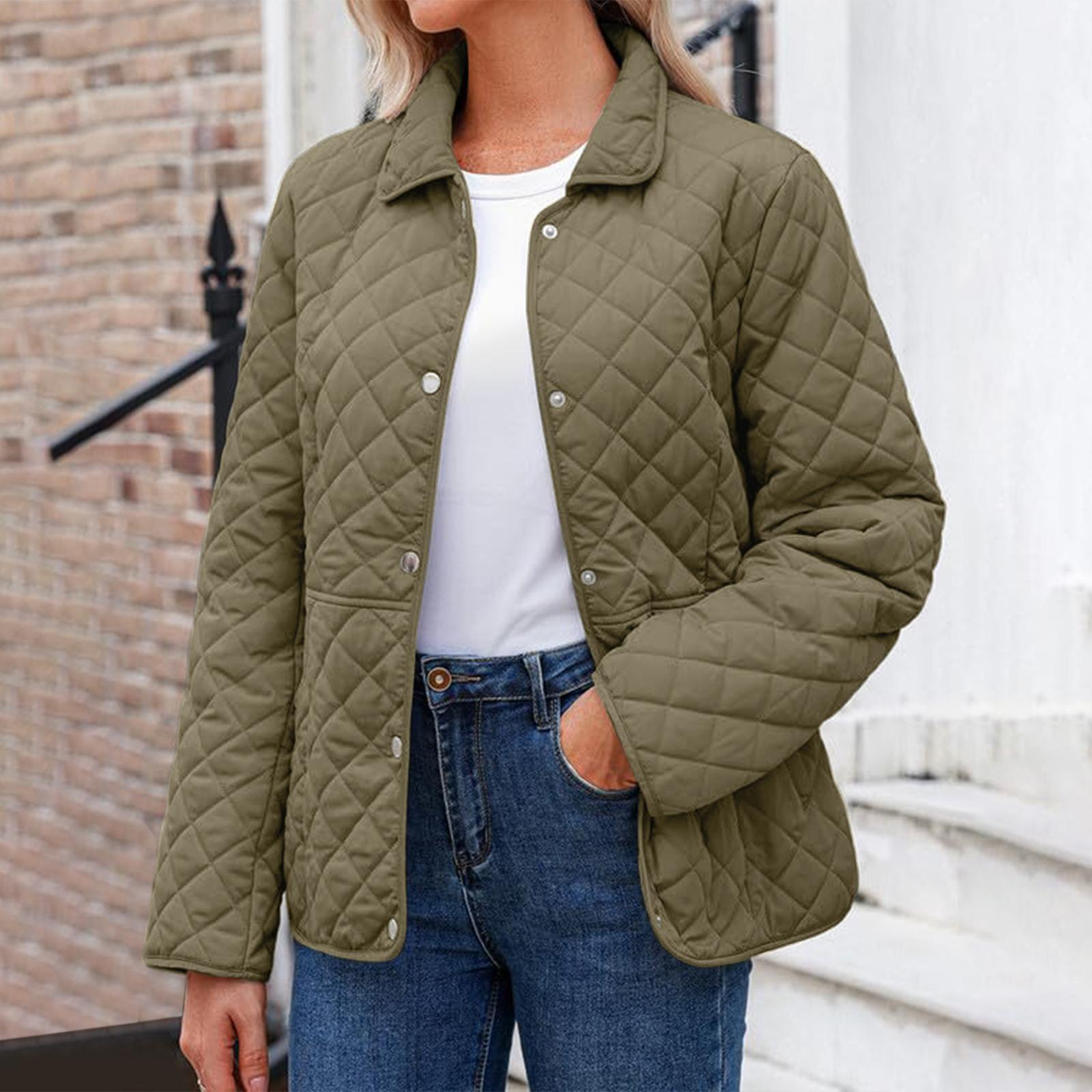 

Женская модная однотонная куртка с длинными рукавами, на пуговицах, с карманом, повседневная, легкая, хлопковая XXL