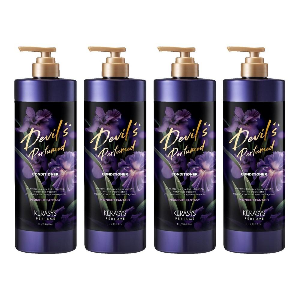 Kerasis Devil's Perfume Conditioner Midnight Fantasy 1L 4 pcs