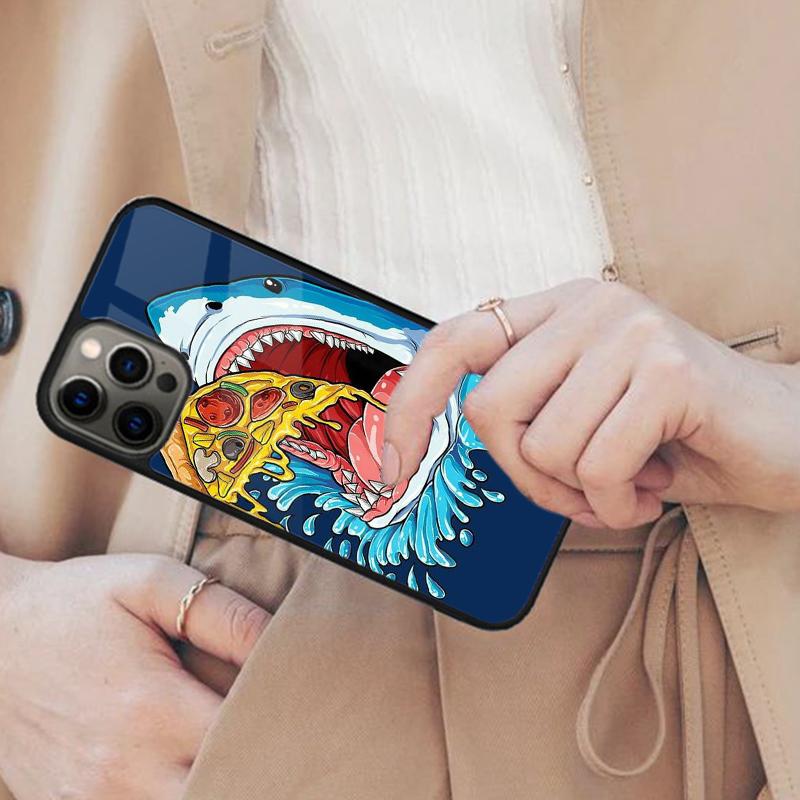 

Cartoon Shark Magnetic Phone Case For APPLE iPhone 17 Air 16 14 13 12 Pro Max 15 Plus Wireless Charge With MagSafe Cover iPhone 14