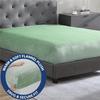 Solid Stretch Velvet Fabric Fitted Sheet Soft Elastic Bedspread Mattress Cover Bed Linen Protector Fitted Sheet Winter Keep Warm
