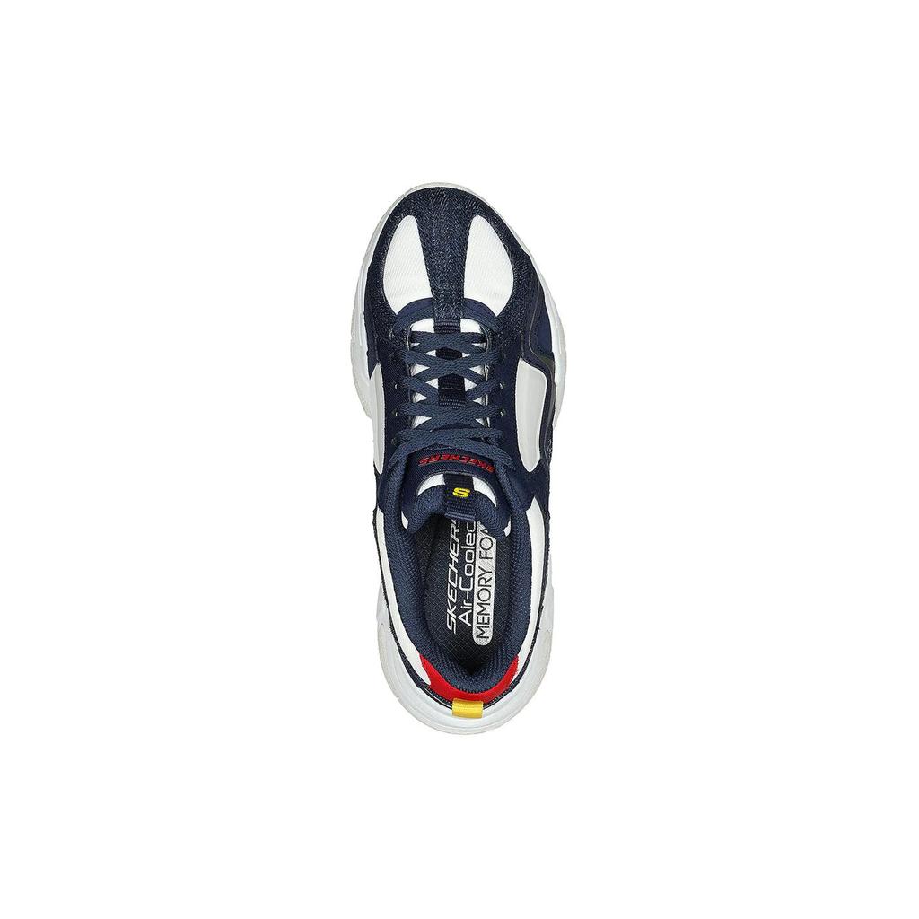 Skechers Stamina V3 Mecha Shoes 3 Low Top Chunky Sneakers Women's Blue Red 896212-NVRD