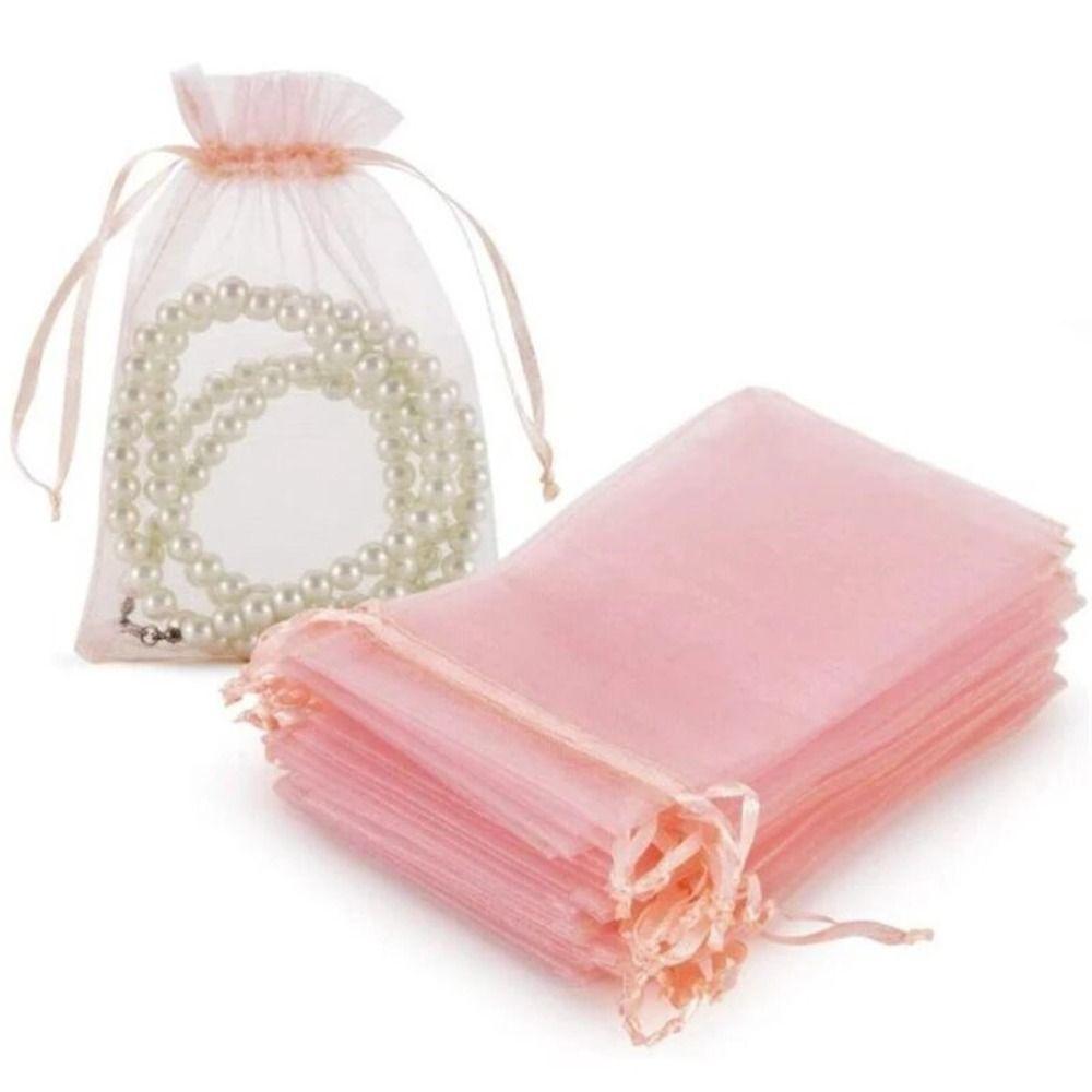 

50pcs Solid Color Jewelry Packaging 7x9/9x12/10x15cm Gifts Bags Durable Drawstring Pouches Wedding 7x9cm-50pcs