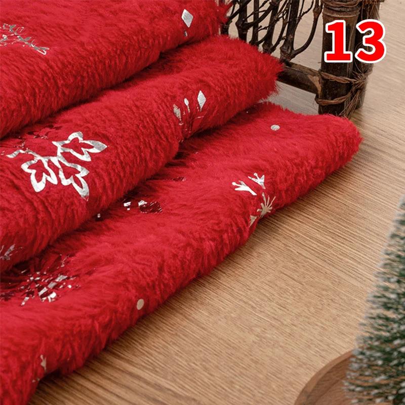 160X50Cm Pv Velvet Gilded Snowflake Velvet Fabric for Christmas Decoration Pillow Cover Women's Hoodie Handmade Diy Sewing Cloth