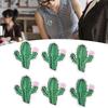 6pcs Beautiful Embroidered Prickly Pear Patches Prickly Pear Shape Sew On Patches  Bags