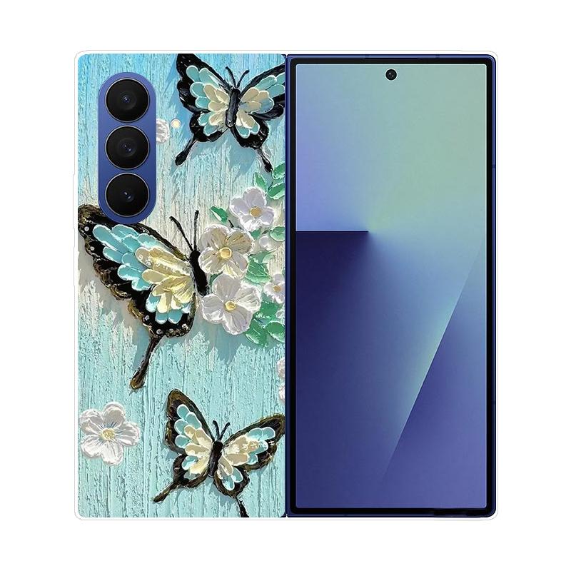 For Samsung Galaxy Z Fold 7 Case Marble Hard PC Back Cover For Samsung Galaxy Z Fold7 ZFOLD7 Full Protective Phone Shell