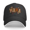 Wild Mama Leopard Block Typography Sandwich Baseball Cap Sun Cap Outdoor Workouts Hat