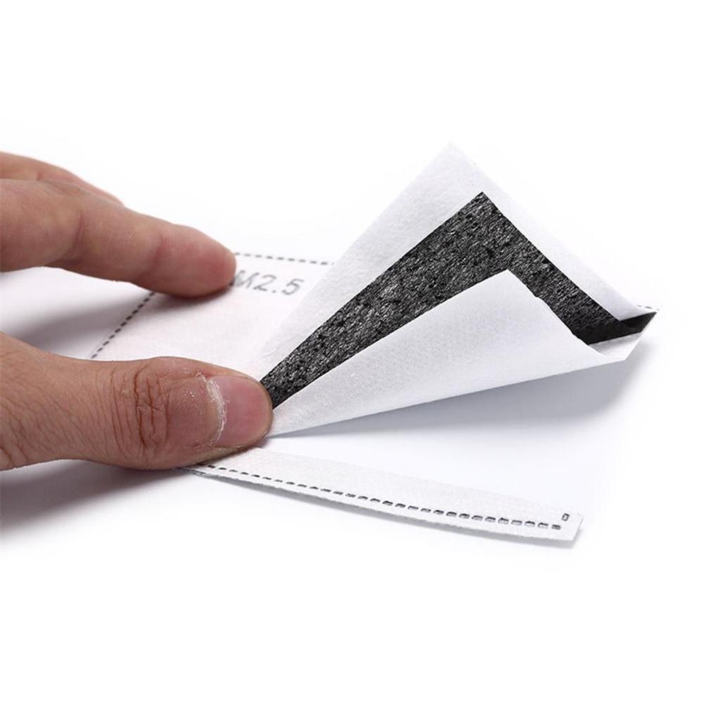 Sada 20 ks Jednorázové náhradní filtry Aktivní uhlí Ochranné filtry na obličejový štít