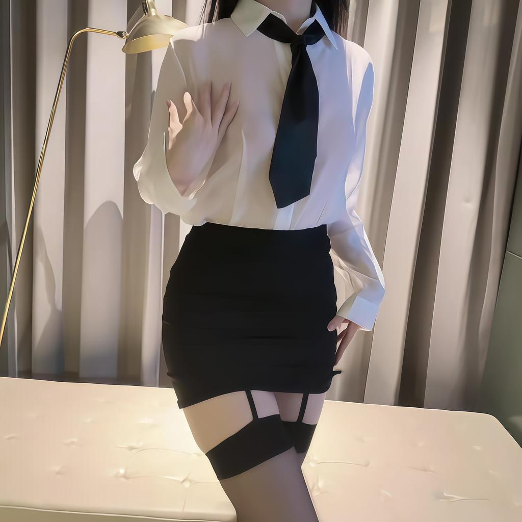 Sexy lingerie sexy plus size secretary secretary tight hip-wrapped uniform seduction pure free suit woman