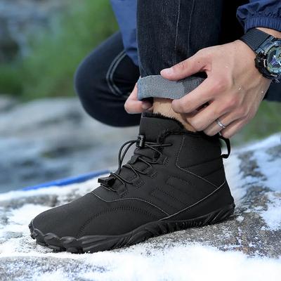 Schneestiefel Herren Winterschuhe Barfuß Stiefeletten 36-46 Paar Schneeschuhe Outdoor Wanderschuhe Fell Warme Plüschstiefel