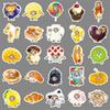50 Humorous Cat Head Stickers: Cross-Border Decor for Phones, Water Cups, Laptops