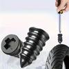 New Tire Repair Tool Black Soft Rubber Nail Vacuum Rubber Plug Tire Repair Quick Tool Tire Plug Kit Quick Repair Tool