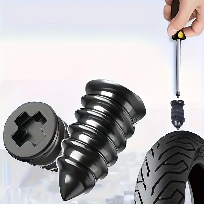 New Tire Repair Tool Black Soft Rubber Nail Vacuum Rubber Plug Tire Repair Quick Tool Tire Plug Kit Quick Repair Tool