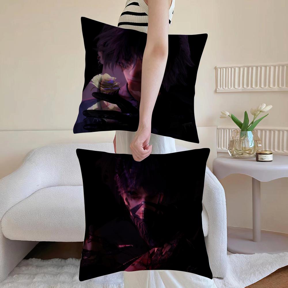Hot Game Love And Deepspace Cushion Cover Anti-dustmite Pillowcase Invisible Zipper Silky Short Plush Sofa Cushion Cover