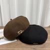 Autumn and Winter Letter Embroidery New Beret Children Internet Celebrities Show Face Small Pumpkin Hat Keep Warm Fashion Painter Hat
