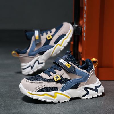 Zapatos deportivos para niños, cómodos y ligeros, para estudiantes, para primavera y otoño, de malla, transpirables, para niños de talla mediana y grande, para correr y adolescentes