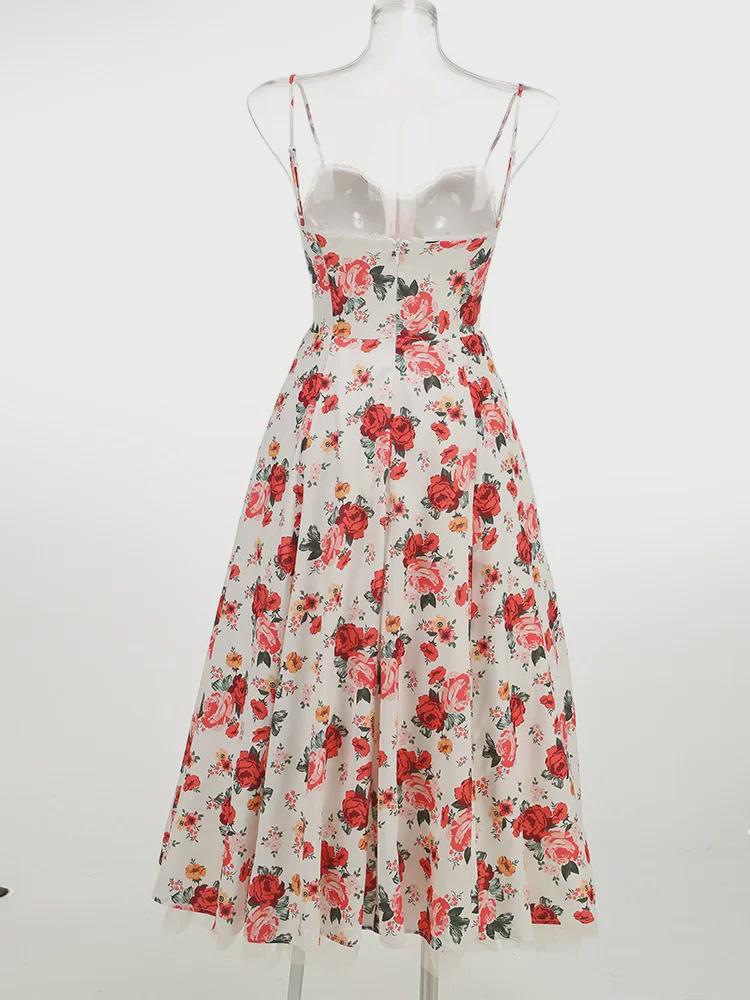 High-End Sexy Women's Cross-Border Spaghetti Strap Long Dress