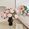 5 Pcs Artificial roses Valentine's Day home Wedding Decoration Flower wall Artificial Flowers
