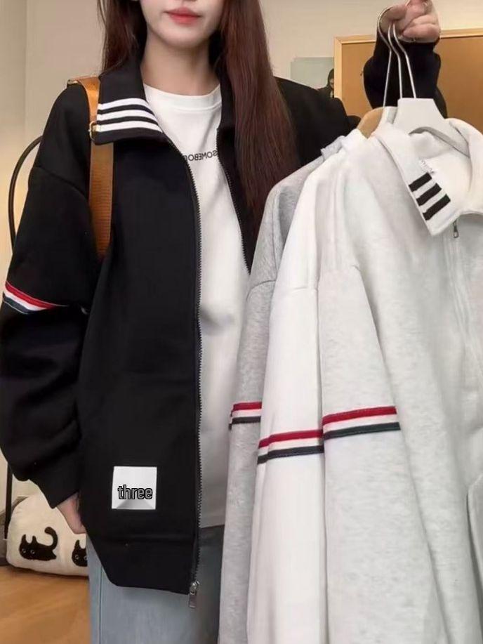 Damen Koreanischer Stil Stehkragen Sweatshirt Jacke - 2025 Herbst Lässig Locker Baseball Oberteil