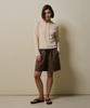 SHINE ON YOU Airy Linen Blend Slim Hoodie Knit_Soft Beige