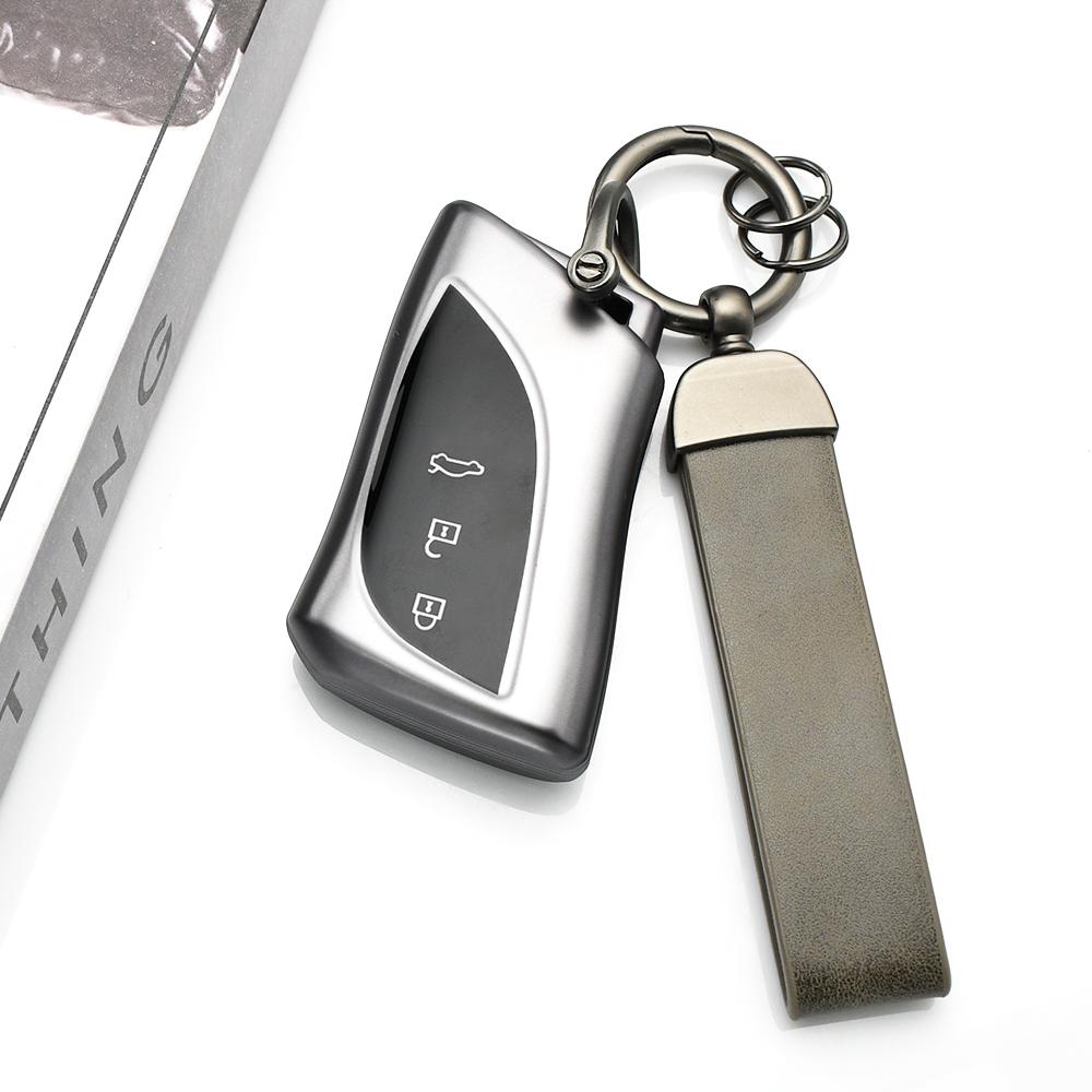 For Lexus Ux Es Es200 Es300H Es350 Us200 Us260H Ux200 Ux250H 3 4 Buttons Gun Grey Shell Keyless Tpu Car Key Case Cover Fob