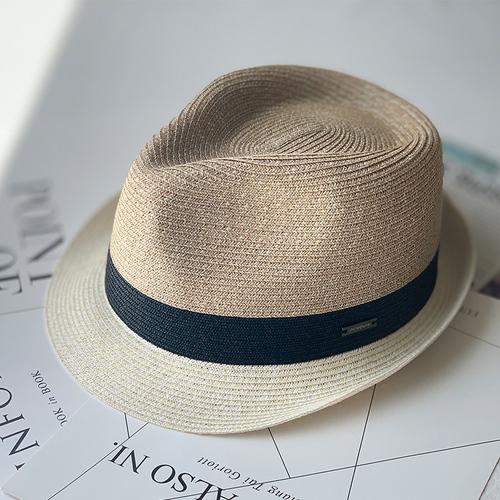 Unisex Jazz Straw Hat Men's Sun Hat Summer Outdoor Travel Sun Hat Comfortable Breathable Crimped Panama