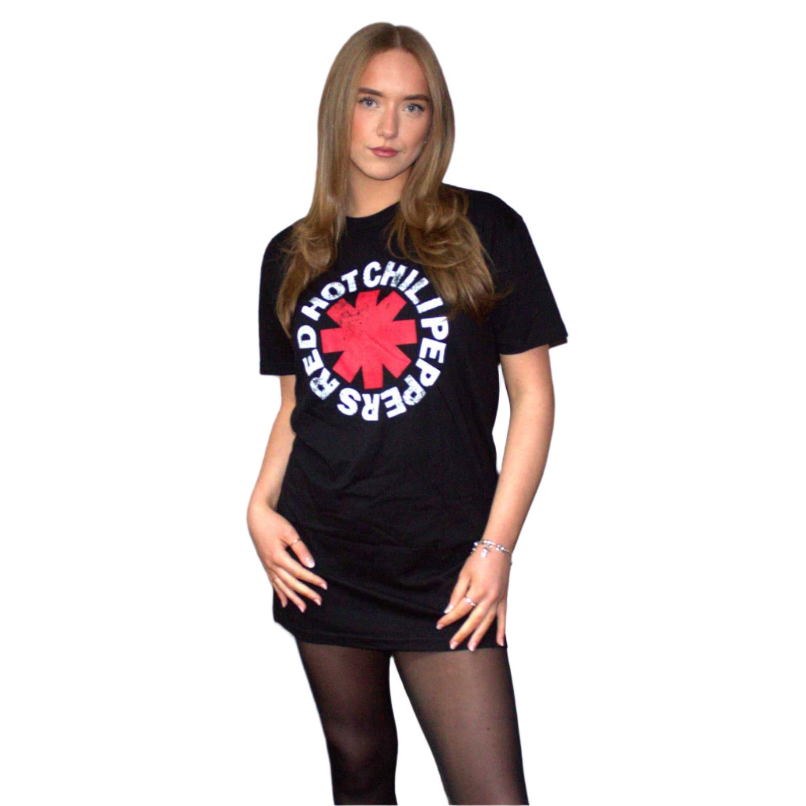 Red Hot Chili Peppers Ladies TShirt Dress Classic Asterisk OFFICIAL NEW S