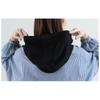 Large Size Women's Top Fashion Artistic Stripes Loose Autumn Casual Long Sleeved Hooded Sweatshirt