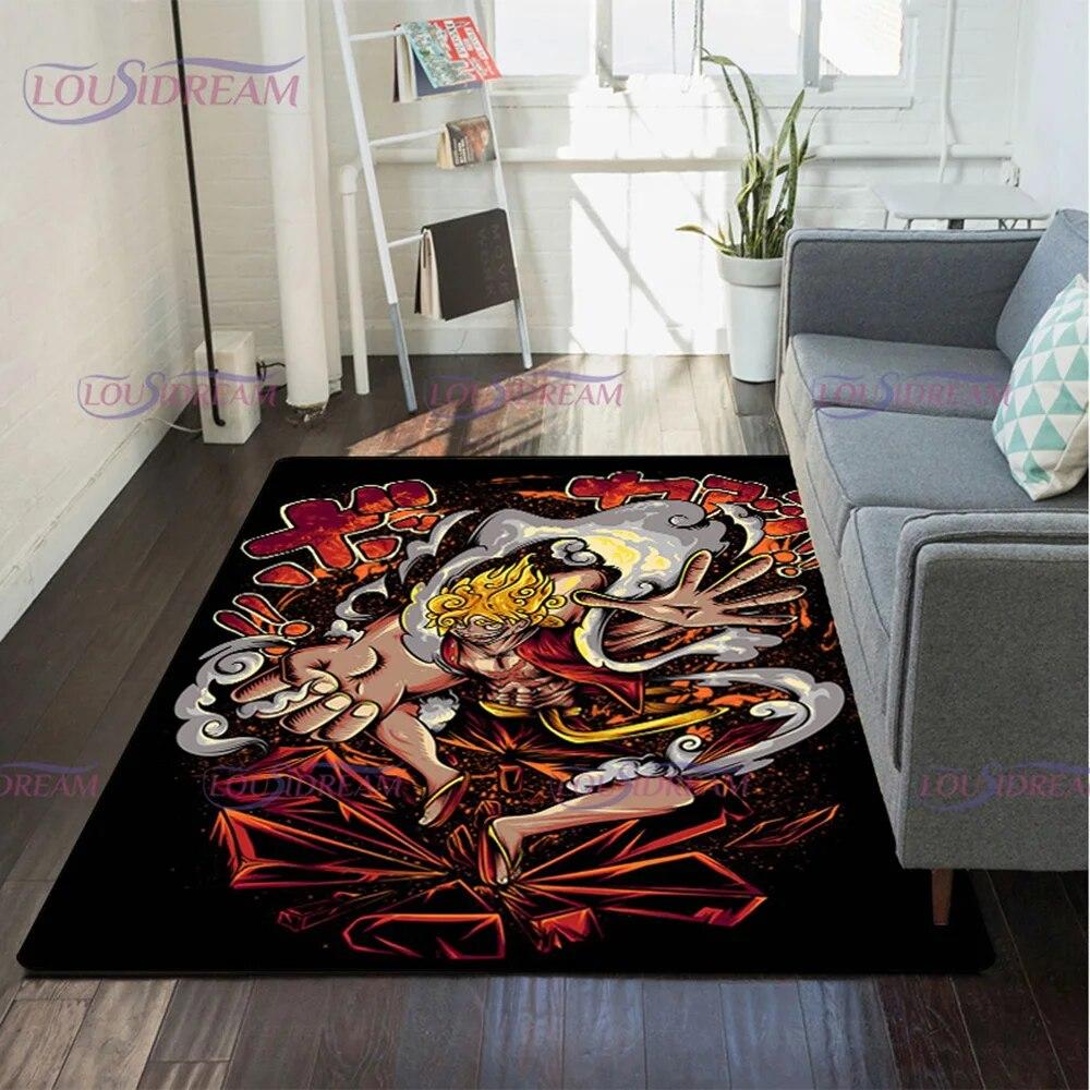 Japanese Pop Anime Carpet for Living Room Rugs Soft Floor Cartoon Rugs Bathroom Rug Home Bedroom Decor Fans Gift