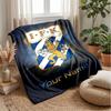 Ifk göteborg Testo Nome Personalizzato Coperta di Flanella Logo Calcio Coperta in Pile Personalizzata Regalo Speciale per Divano Camera da Letto Casa
