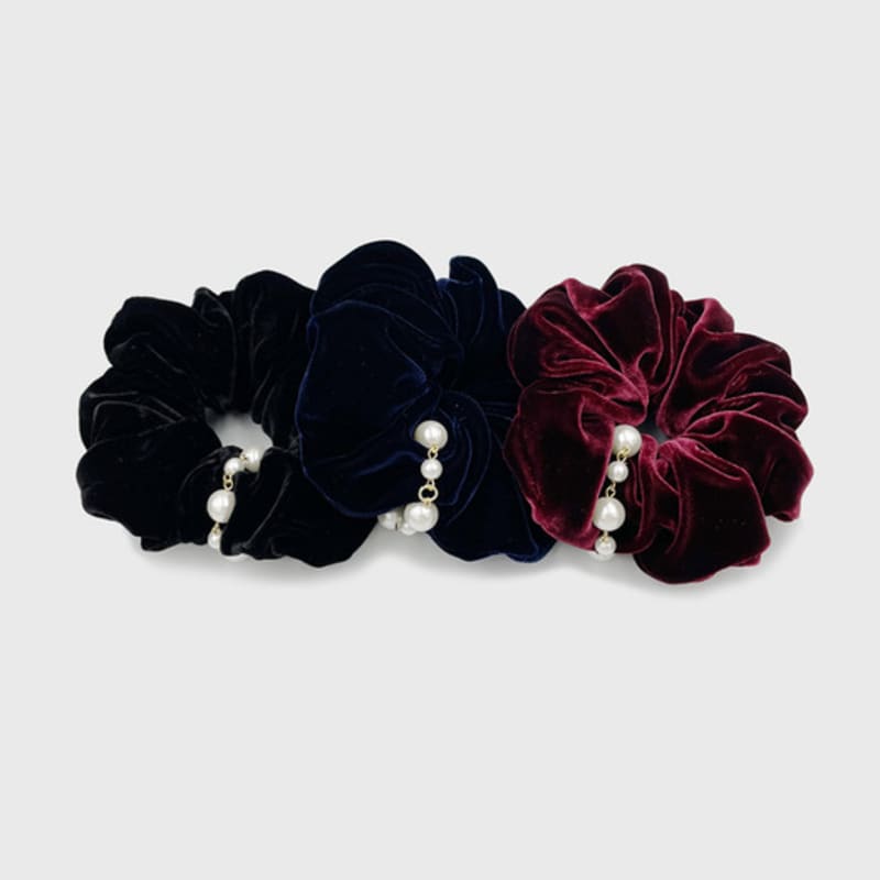 Jean Paul Clarisse Pearl Velvet Scrunchie JP-21-018S