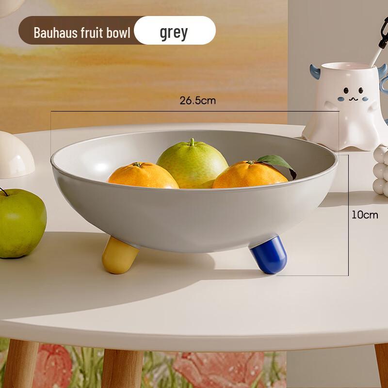 JONJOT Retro Decorative Serving Bowl Gray