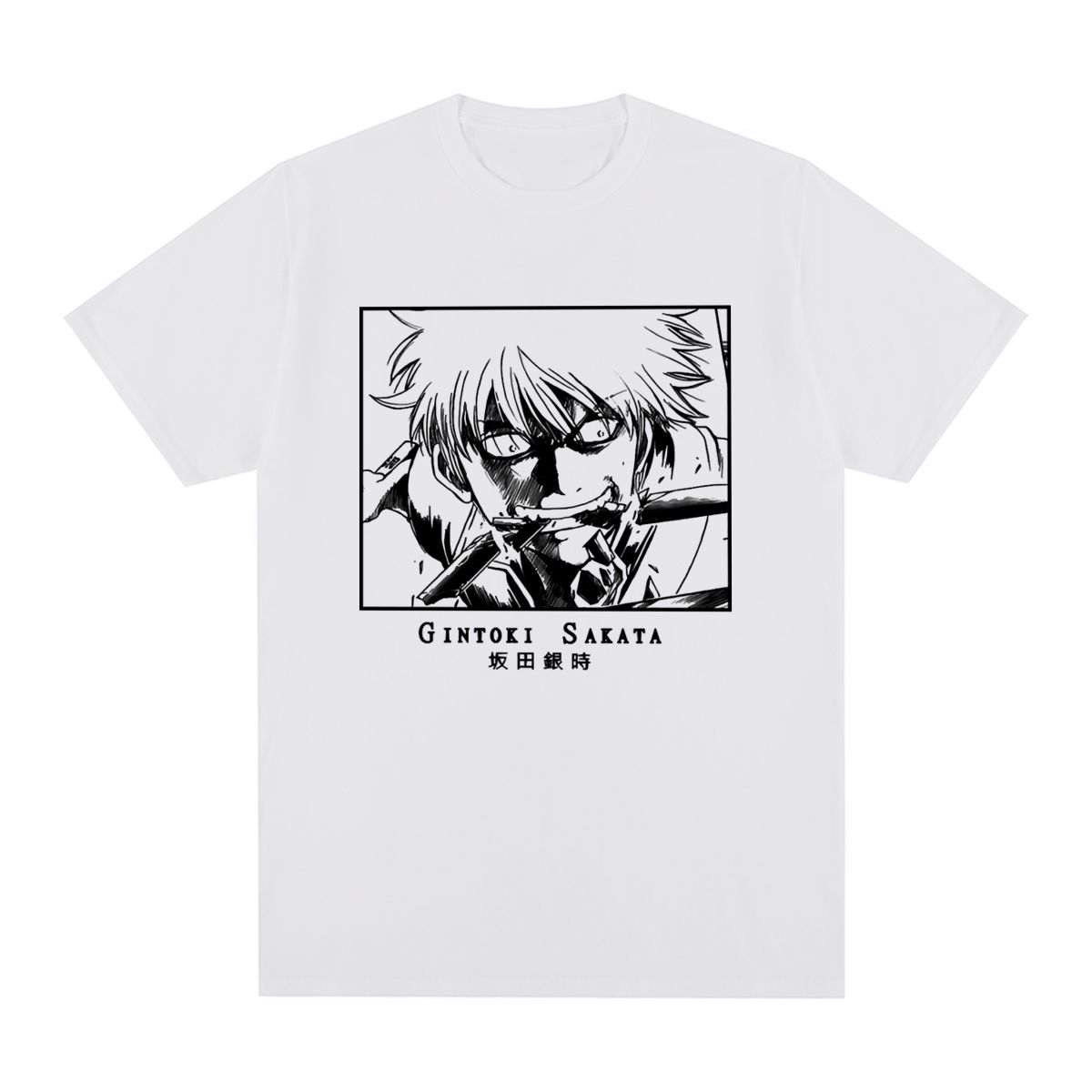 

GINTAMA Винтажная футболка Аниме Уличная мода Харадзюку Смешная Хлопок Мода Летняя Мужская футболка Новая Футболка Женские Топы S