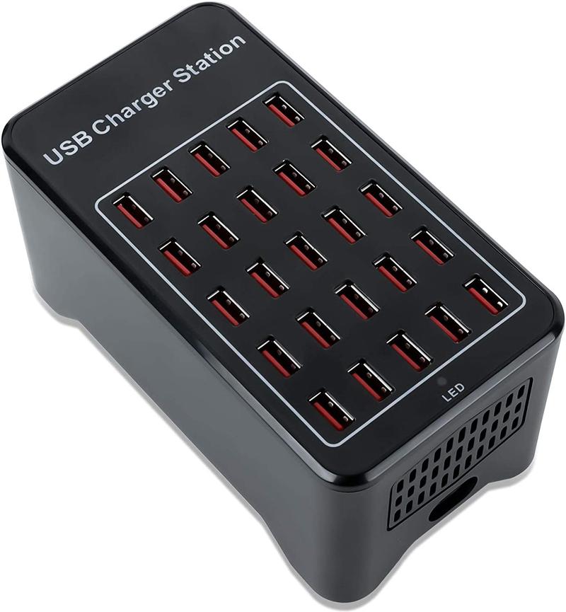 Hot Sales 5V 30A 150Watt Smart Charging Station 25 Ports USB Charger Usb Hub Fast Usb Charger Hub for Mobile Phones Tablet