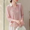 2026 Summer Fashion Seven-Sleeve Shirt for Middle-Aged and Elderly Women