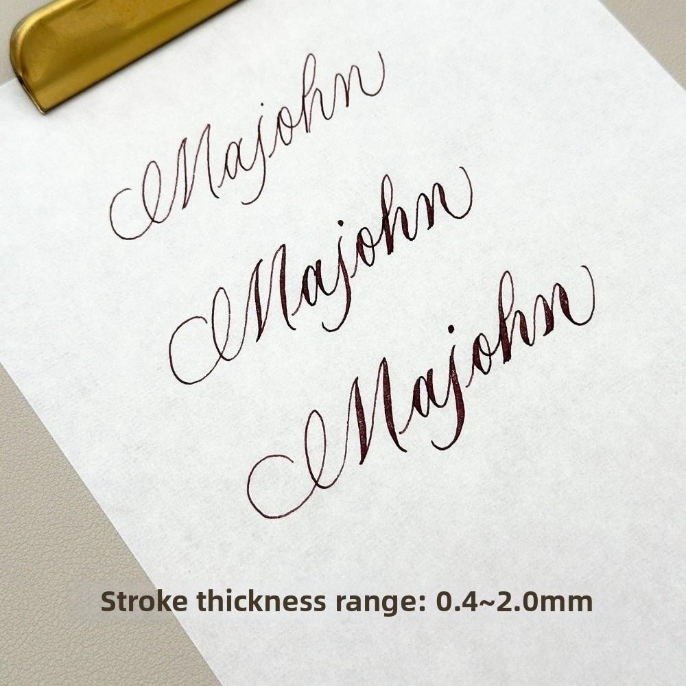 Threaded Feed Section Calligraphy Pen Nib Elastic Replacement Nib Calligraphy Practice