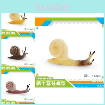 Ensemble de Modèles d'Escargots en Plastique Réalistes Pour Décoration de Jardin et Présentation de Diorama Miniature