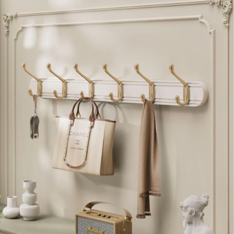 No-Punch Bamboo Wall Coat Rack