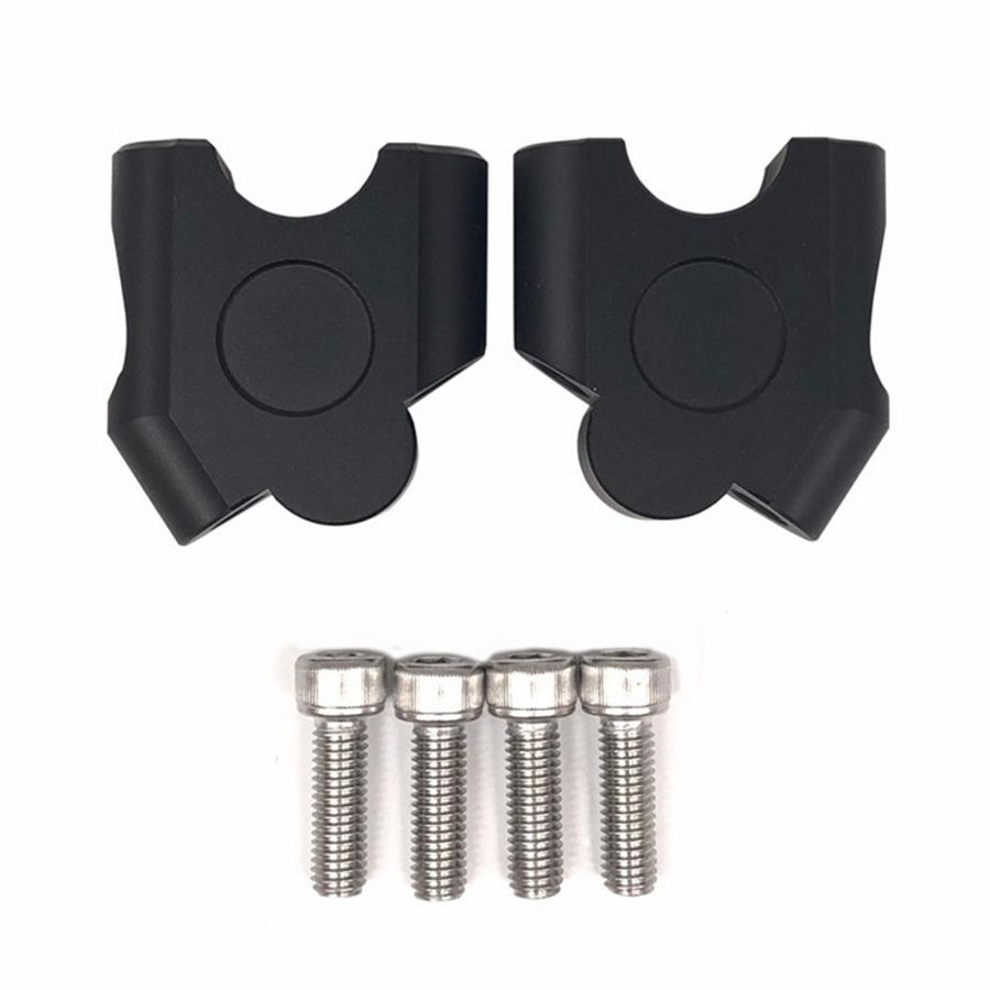 Pair CNC Aluminum 22MM 7/8'' Hand Bar Handlebar Riser Clamps For Motor Universal